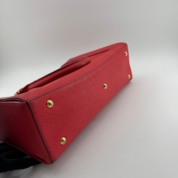 MCM Pink Leather Satchel Bag with Gold Hardware - Picture 4 of 15